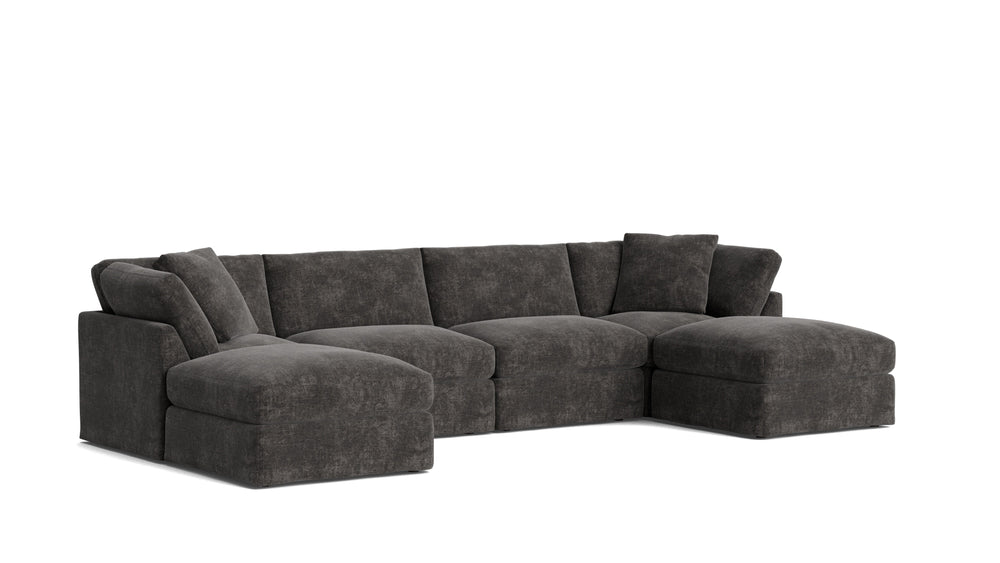 Get Together™ Seccional modular en U de 6 piezas, estándar, Trufa