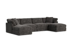 Get Together™ Seccional modular en U de 6 piezas, estándar, Trufa