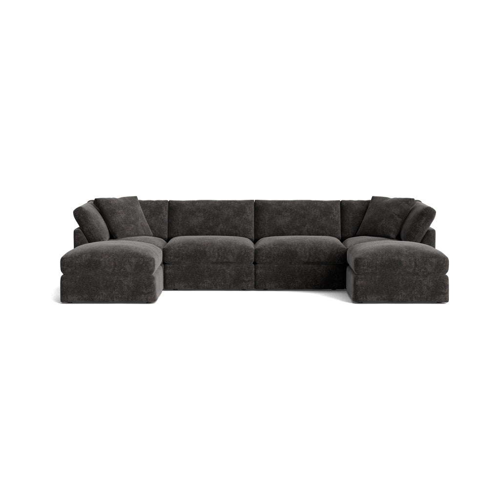 Get Together™ Seccional modular en U de 6 piezas, estándar, Trufa