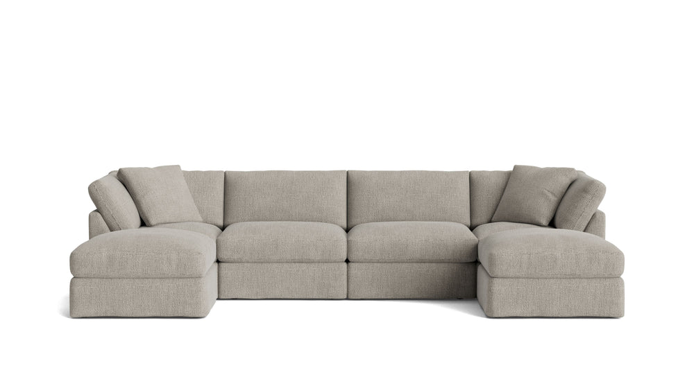 Get Together™ Seccional modular en U de 6 piezas, estándar, avena