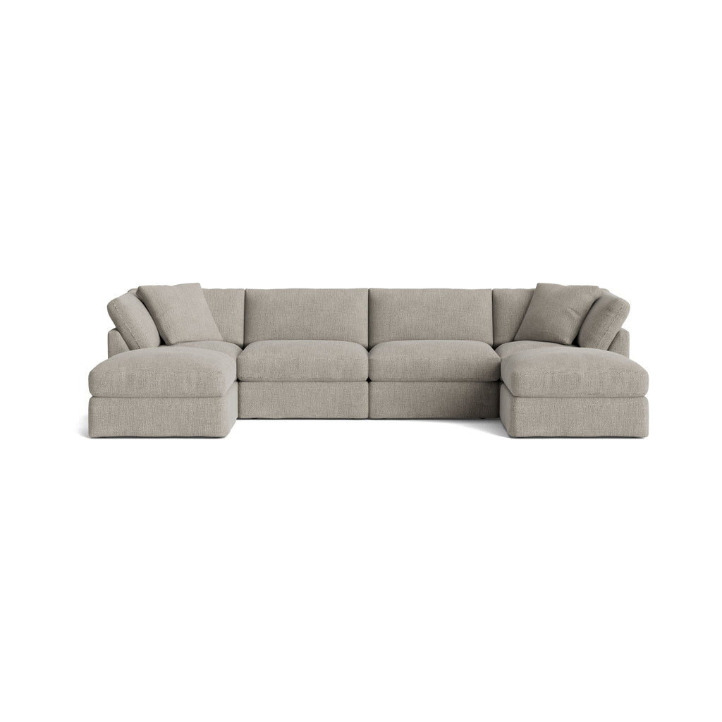 Get Together™ Seccional modular en U de 6 piezas, estándar, avena