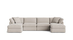 Get Together™ Seccional modular en U de 6 piezas, estándar, Arcilla