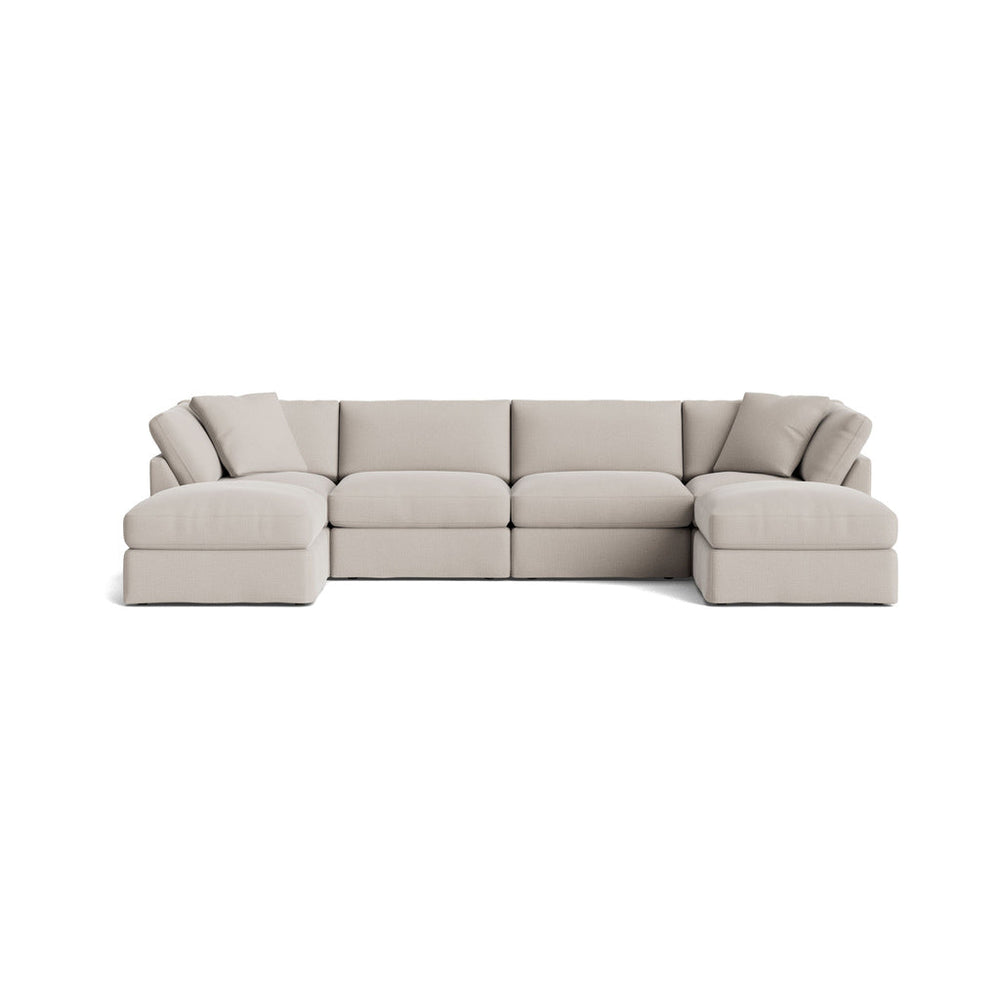 Get Together™ Seccional modular en U de 6 piezas, estándar, Arcilla