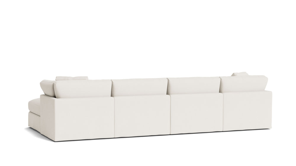 Get Together™ Seccional modular en U de 6 piezas, estándar, lino crema