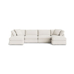 Get Together™ Seccional modular en U de 6 piezas, estándar, lino crema