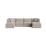 Get Together™ seccional modular en U de 6 piezas, estándar, piedra clara