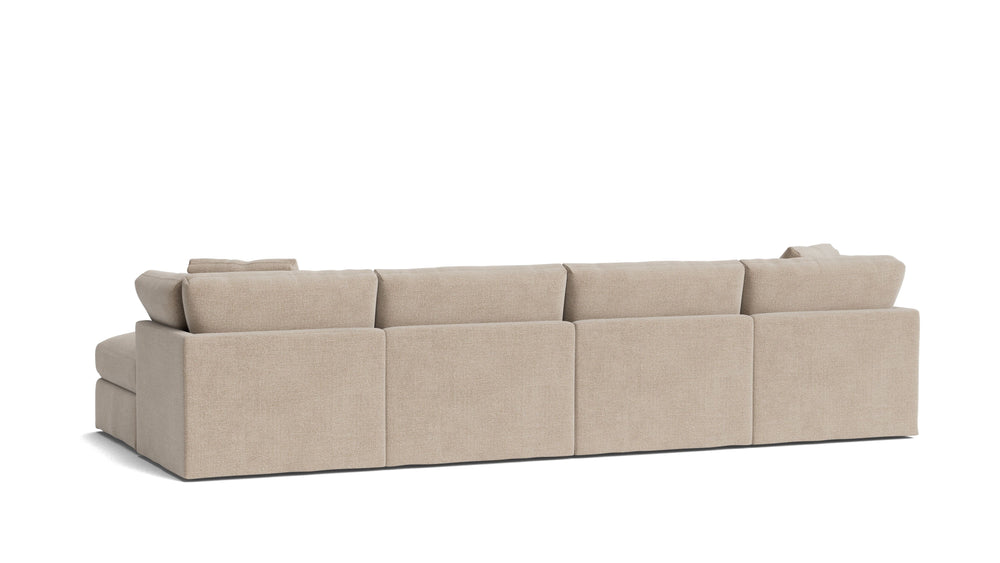 Get Together™ Seccional modular en U de 6 piezas, estándar, champán