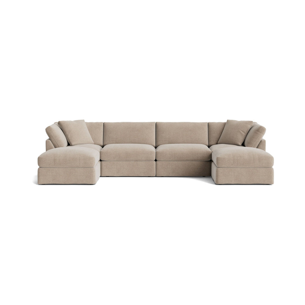 Get Together™ Seccional modular en U de 6 piezas, estándar, champán