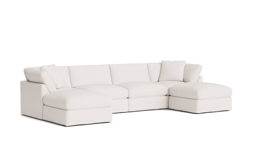 Get Together™ Seccional modular en U de 6 piezas, estándar, Nomad Snow