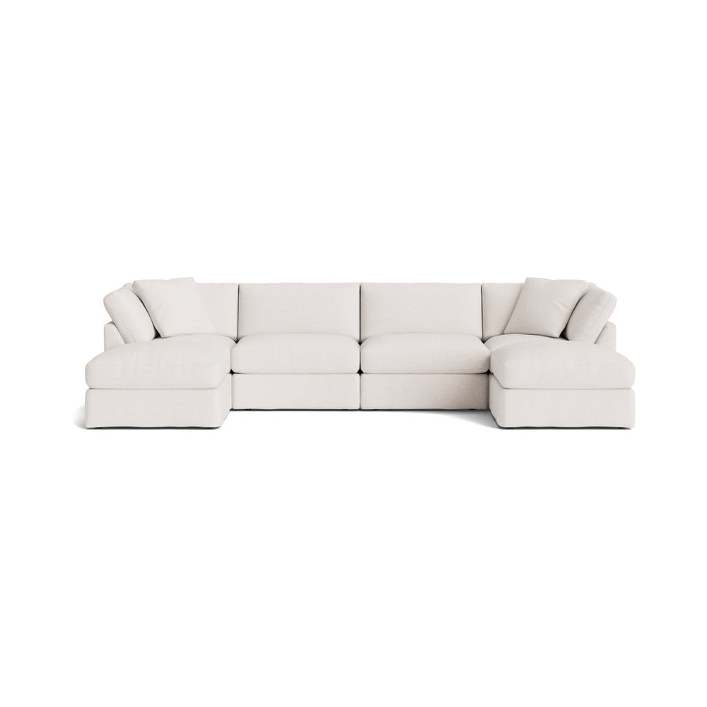 Get Together™ Seccional modular en U de 6 piezas, estándar, Nomad Snow