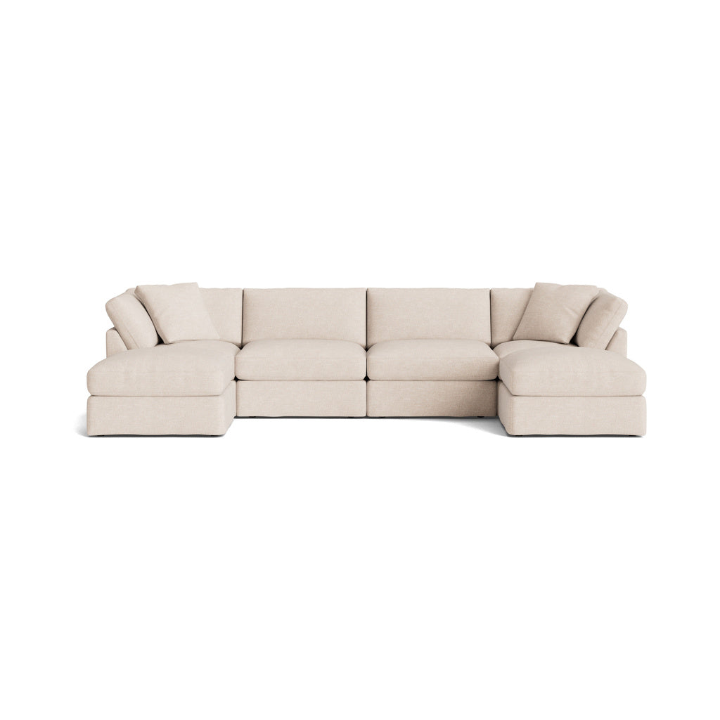 Get Together™ seccional modular en forma de U de 6 piezas, estándar, color Sunbeam
