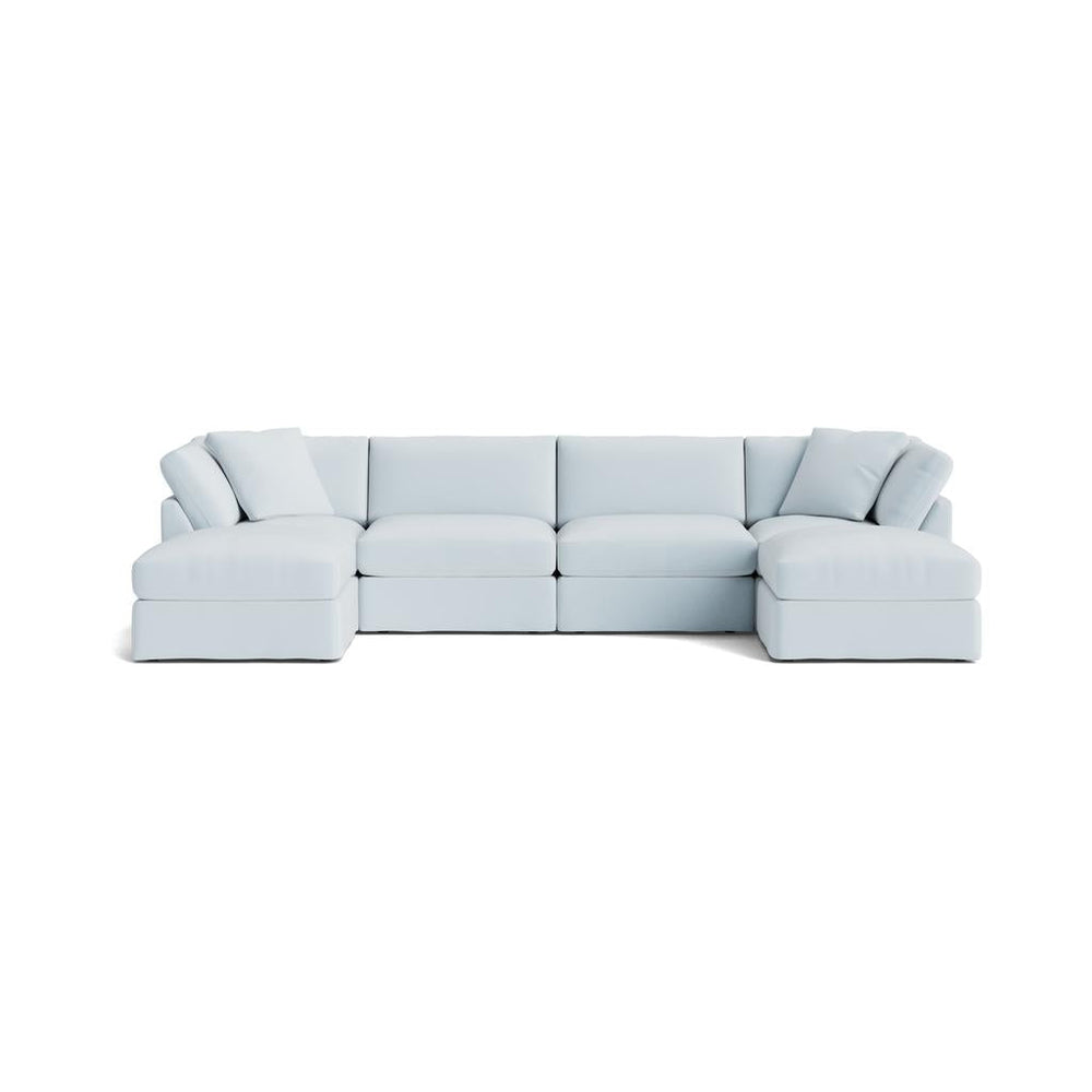 Get Together™ Seccional modular en forma de U de 6 piezas, estándar, Cove