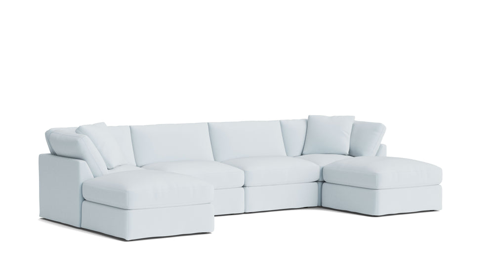 Get Together™ Seccional modular en forma de U de 6 piezas, estándar, Cove