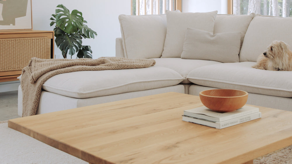 Seccional modular Chill Time de 3 piezas, abedul