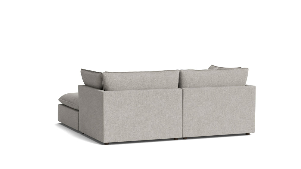 Seccional modular Chill Time de 3 piezas, gris jaspeado