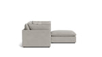 Seccional modular Chill Time de 3 piezas, gris jaspeado
