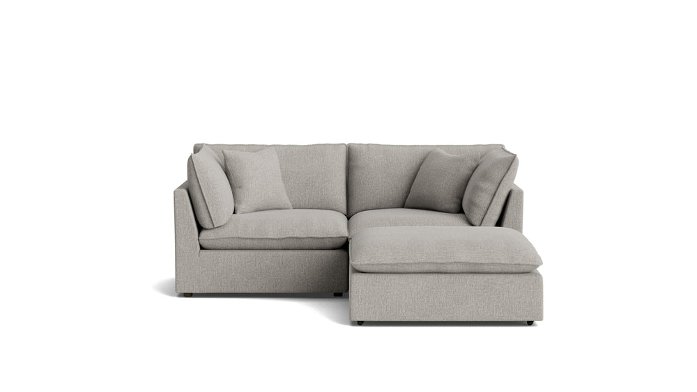 Seccional modular Chill Time de 3 piezas, gris jaspeado