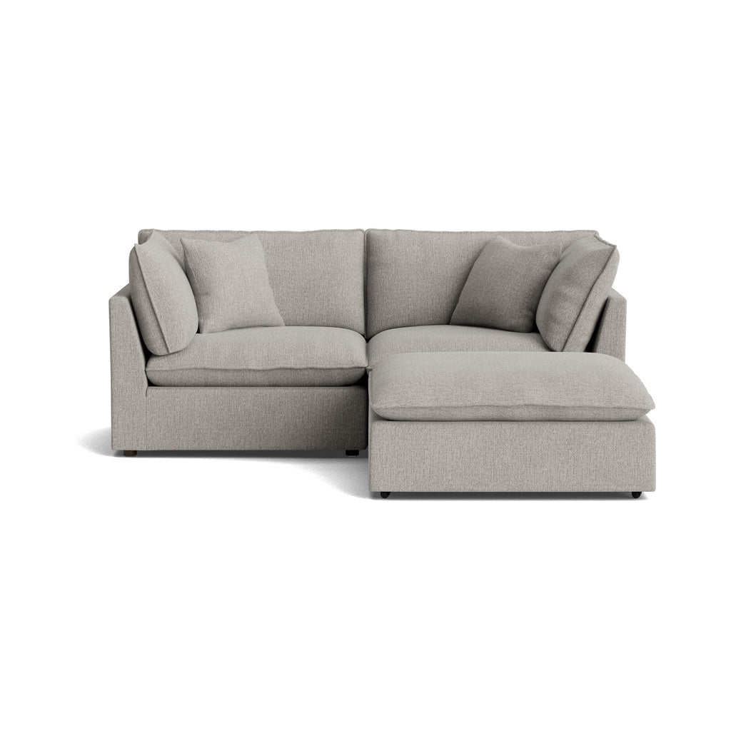 Seccional modular Chill Time de 3 piezas, gris jaspeado