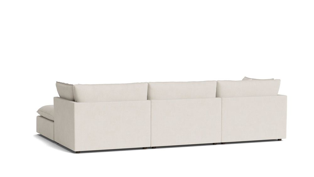 Seccional modular Chill Time de 4 piezas, abedul