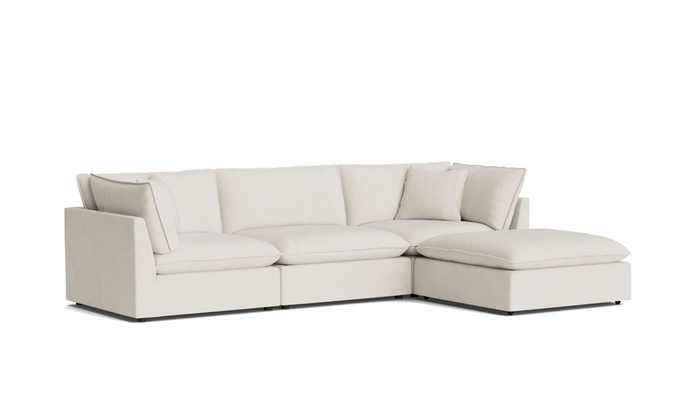 Seccional modular Chill Time de 4 piezas, abedul
