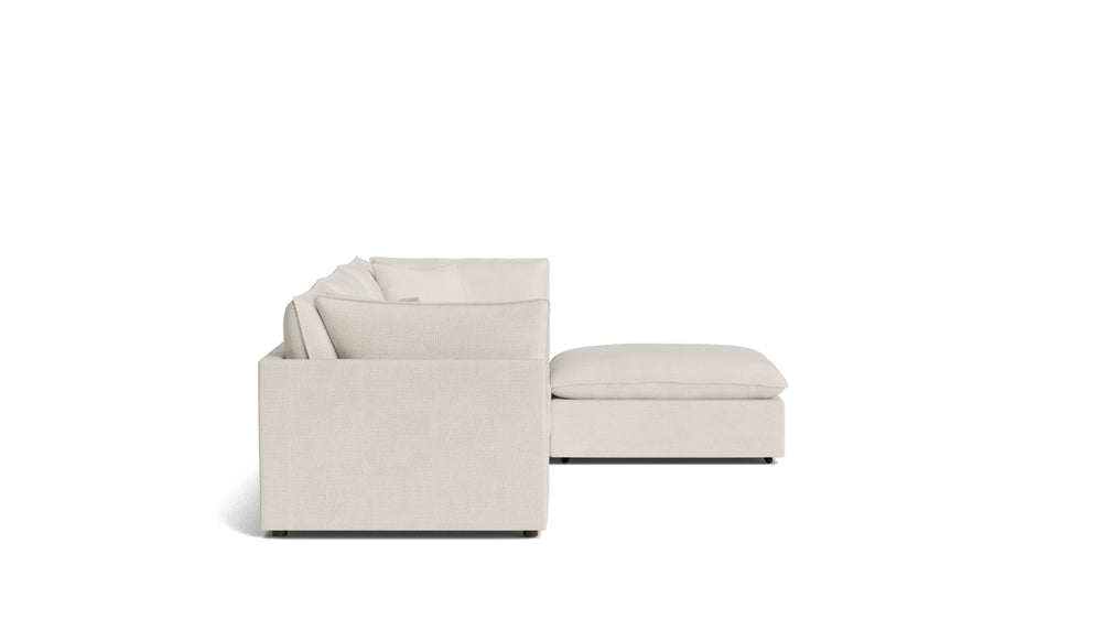 Seccional modular Chill Time de 4 piezas, abedul