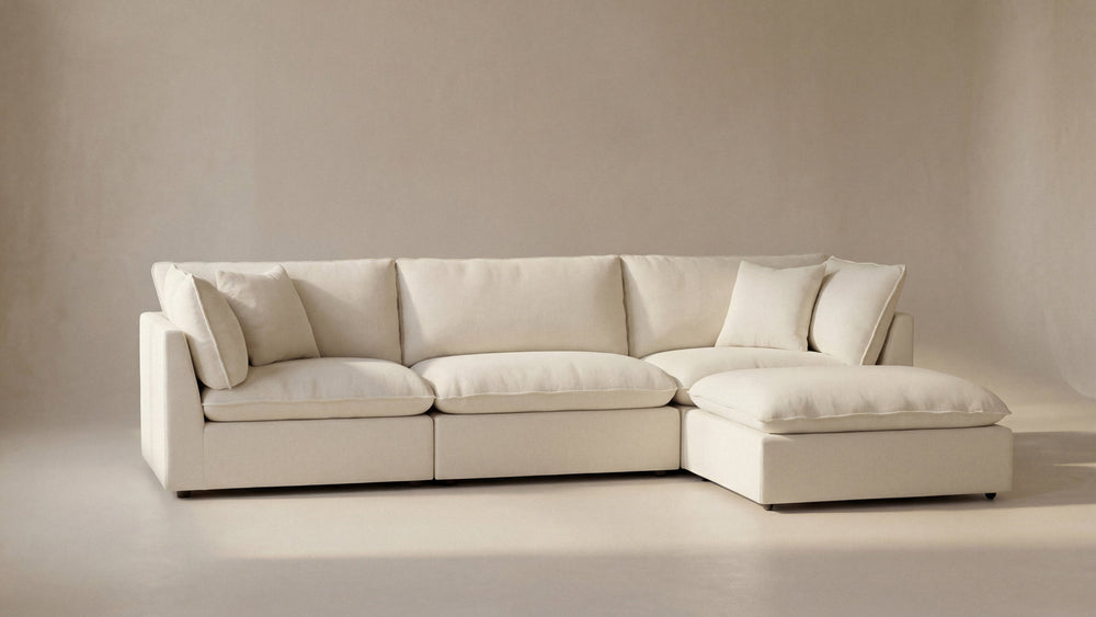 Seccional modular Chill Time de 4 piezas, abedul