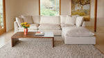Seccional modular Chill Time de 4 piezas, abedul