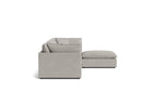 Seccional modular Chill Time de 4 piezas, color jaspeado