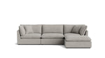 Seccional modular Chill Time de 4 piezas, color jaspeado