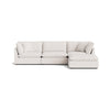 Seccional modular Chill Time de 4 piezas, Nomad Snow
