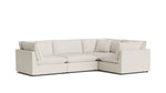 Chill Time seccional modular cerrado de 4 piezas, abedul