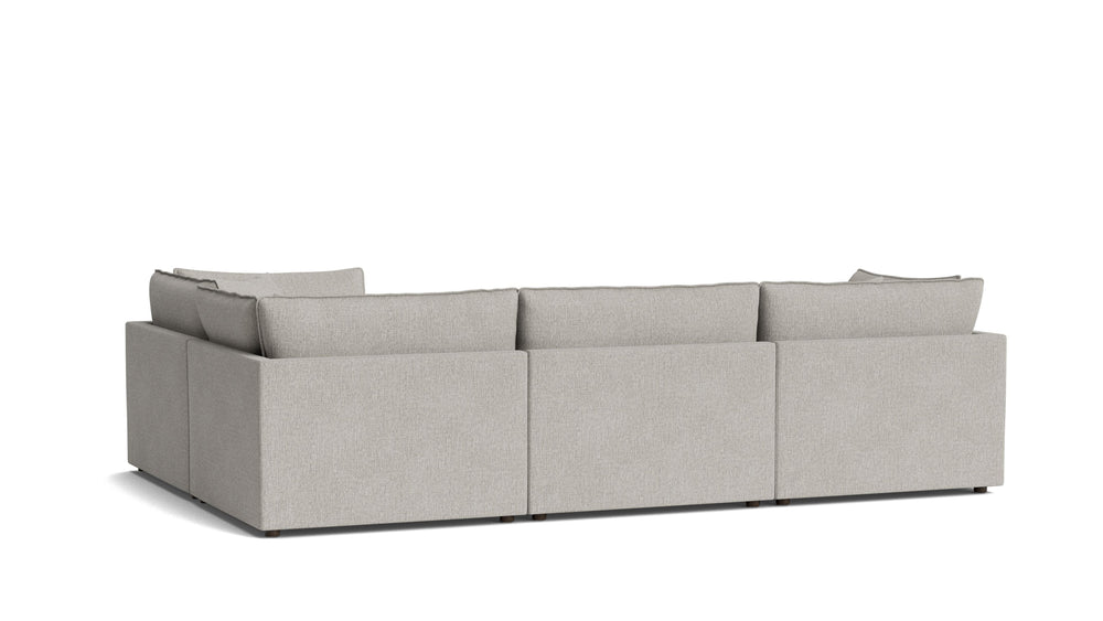 Chill Time Seccional modular de 4 piezas cerrado, Heather