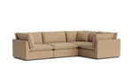 Chill Time Seccional modular de 4 piezas, cerrado, Cove