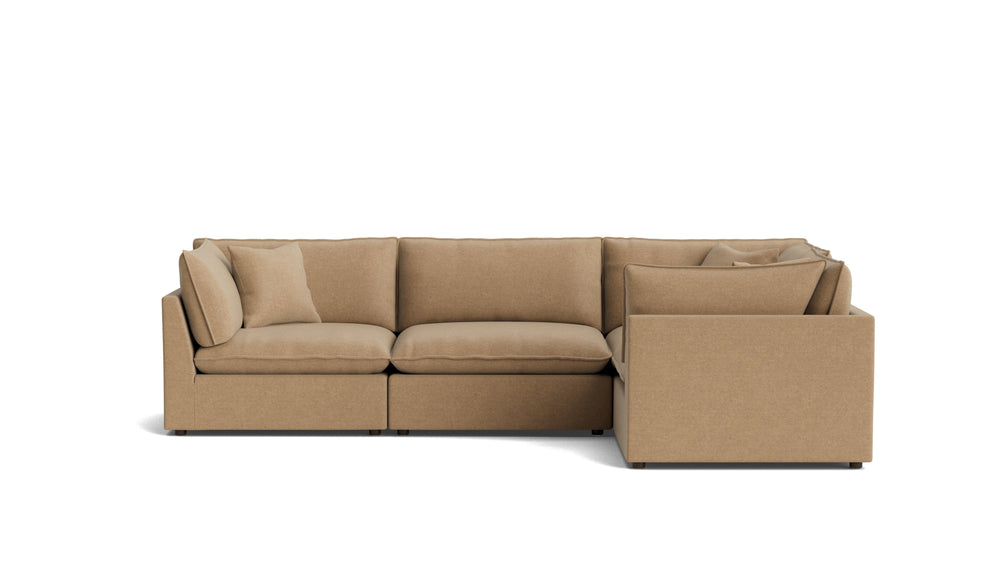 Chill Time Seccional modular de 4 piezas, cerrado, Cove