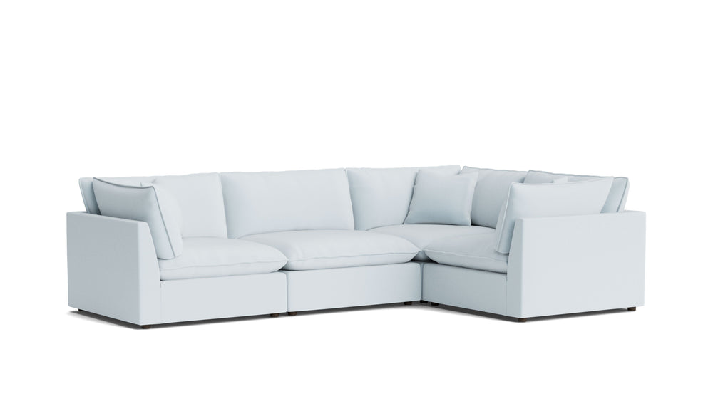 Chill Time Seccional modular de 4 piezas, cerrado, Cove