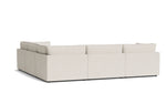 Chill Time Seccional modular de 5 piezas, configuración cerrada, abedul