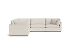 Chill Time Seccional modular de 5 piezas, configuración cerrada, abedul