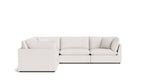 Chill Time Seccional modular cerrado de 5 piezas, avellana