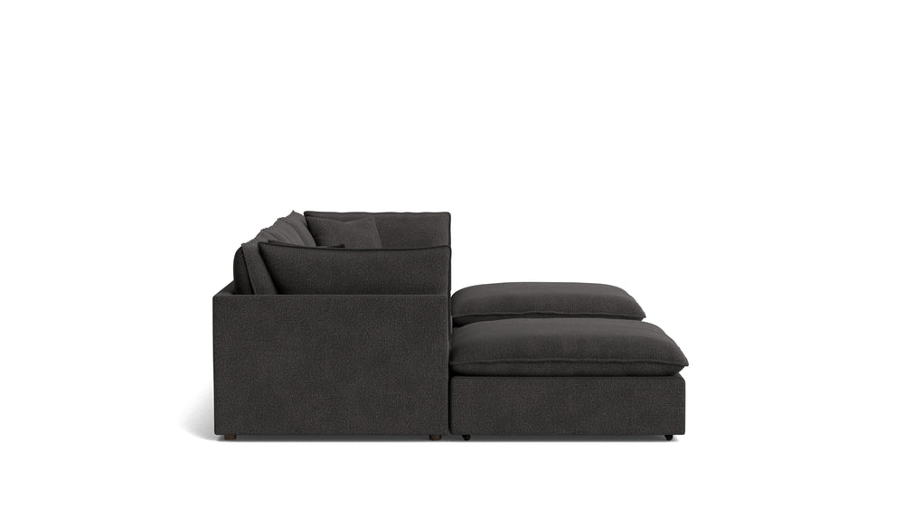 Chill Time seccional modular en U de 5 piezas, Dark Shadow