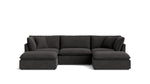 Chill Time seccional modular en U de 5 piezas, Dark Shadow