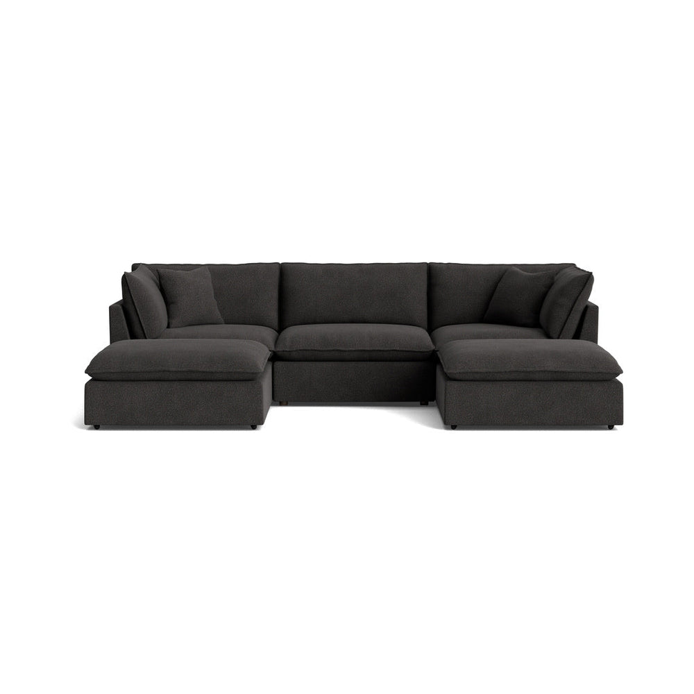 Chill Time seccional modular en U de 5 piezas, Dark Shadow