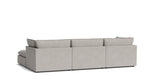 Chill Time Seccional modular en forma de U de 5 piezas, gris jaspeado