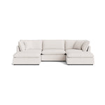 Chill Time Seccional modular en U de 5 piezas, Nomad Snow