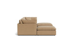 Chill Time Seccional modular en U de 5 piezas, avellana