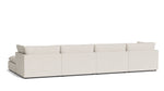 Chill Time Seccional modular en forma de U de 6 piezas, abedul