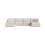 Chill Time Seccional modular en forma de U de 6 piezas, abedul