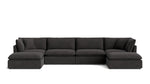 Seccional modular en U de 6 piezas Chill Time, Dark Shadow