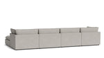 Chill Time Seccional modular en U de 6 piezas, gris jaspeado