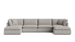 Chill Time Seccional modular en U de 6 piezas, gris jaspeado