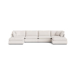 Chill Time seccional modular en forma de U de 6 piezas, Nomad Snow